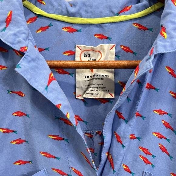 Anthropologie Colloquial Short-Sleeved Buttondown - Picture 8 of 13